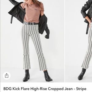 BDG kick flare high-rise cropped jeans